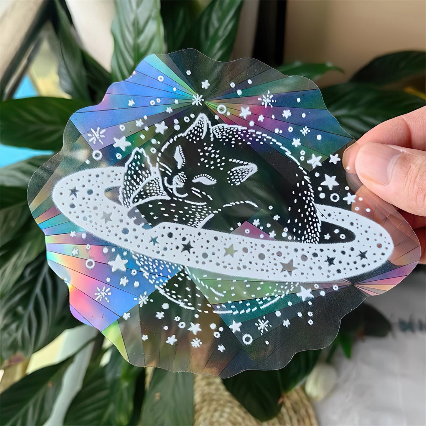 PurrPlanet Suncatcher Sticker