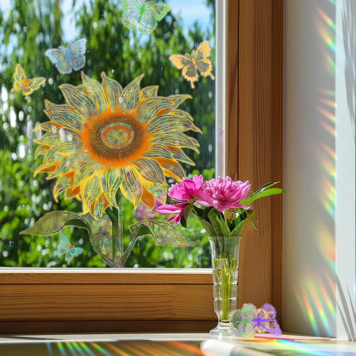 Giant Sunflower SunCatcher Sticker