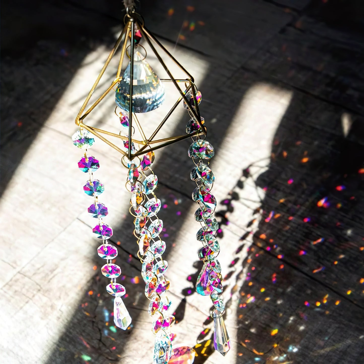 Big Celestial Dreamscape Crystal Suncatcher