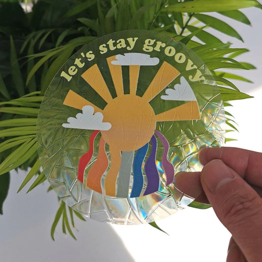 Funky Affirmation Suncatcher Sticker